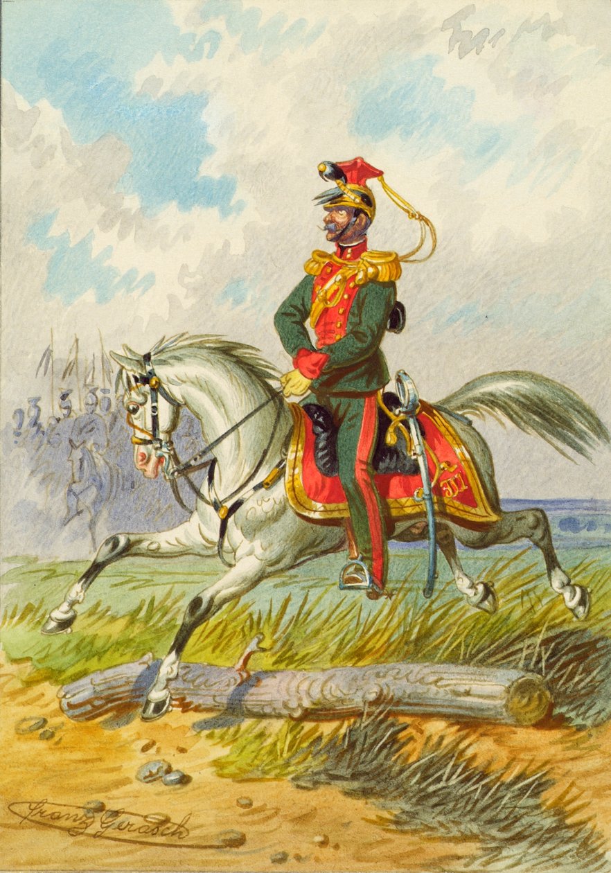 voják na koni od Franz Gerasch