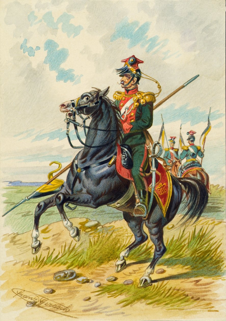 voják na koni od Franz Gerasch