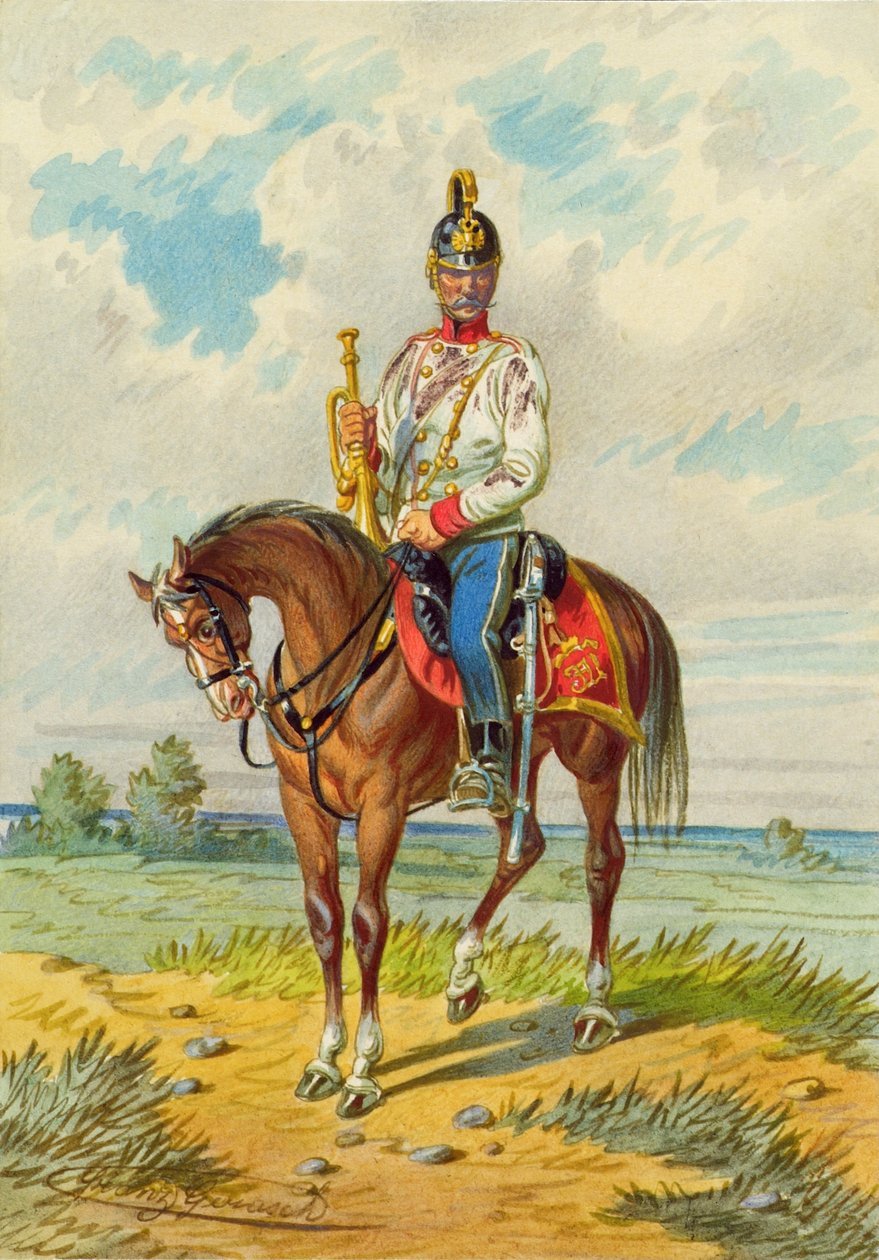 voják na koni od Franz Gerasch