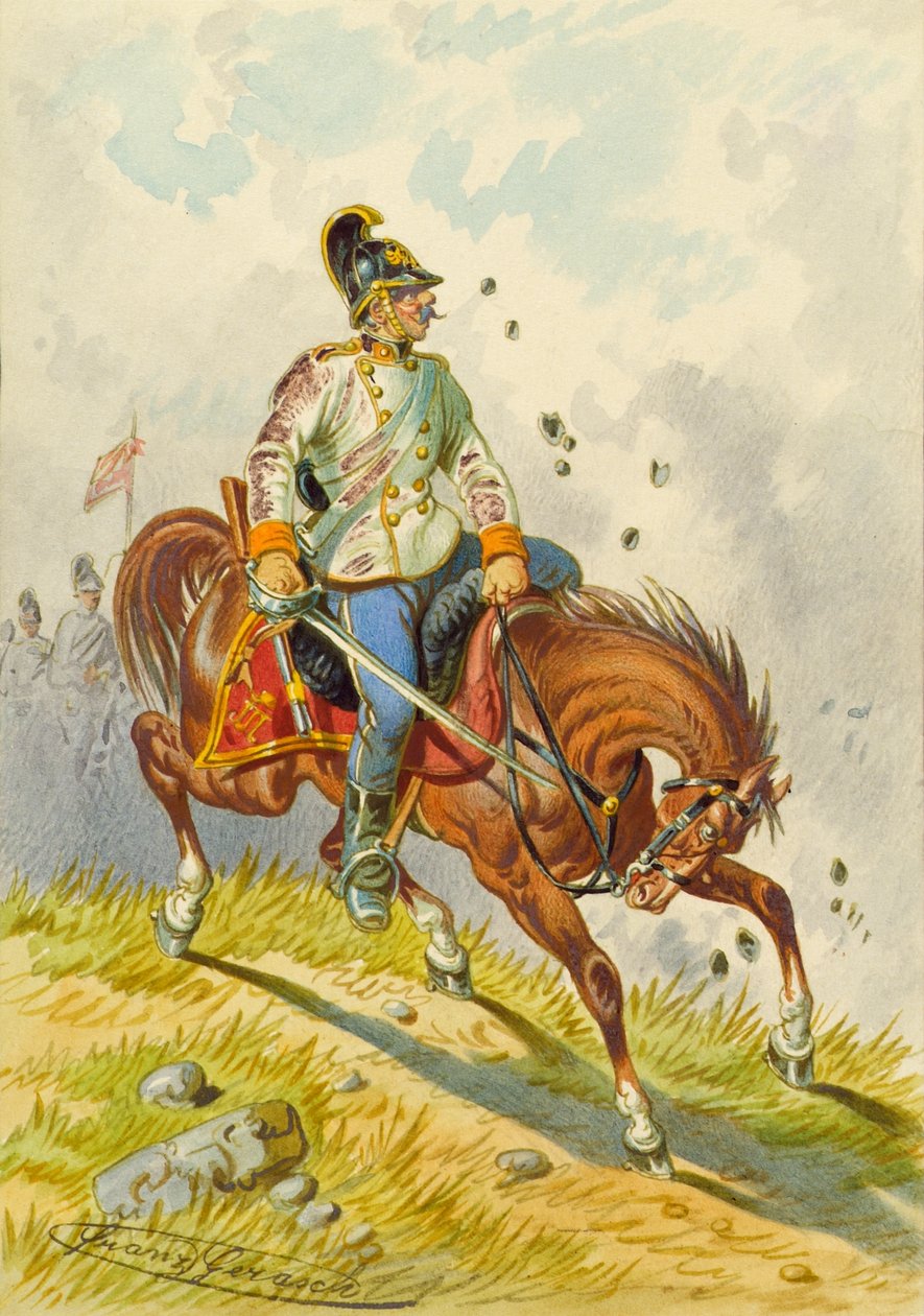 voják na koni od Franz Gerasch