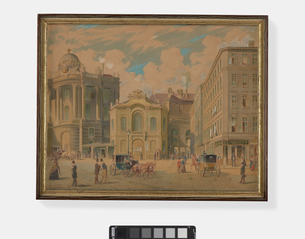 Starý Burgtheater, Vídeň, 50. léta 19. století od Franz Gerasch
