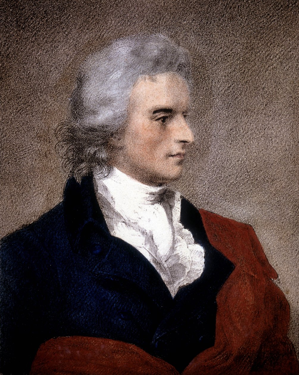 Portrét Friedricha von Schillera (1759 - 1805) z obrazu F. G. von Kugelgena. od Franz Gerhard von Kugelgen