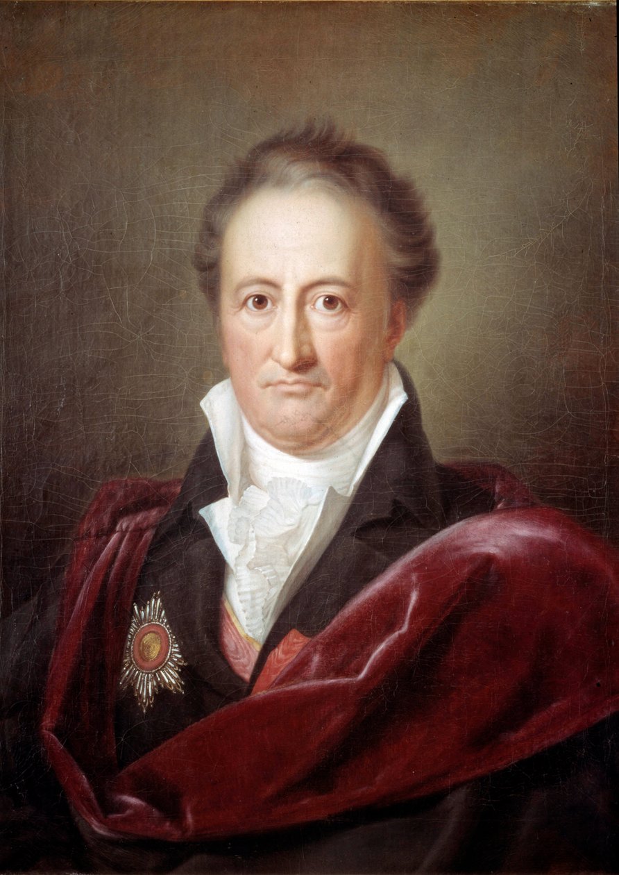 Portrét Johana Wolfganga Goetha (1749 - 1832), německého spisovatele. Obraz Franze Van Kugelgena (1772-1820) od Franz Gerhard von Kugelgen