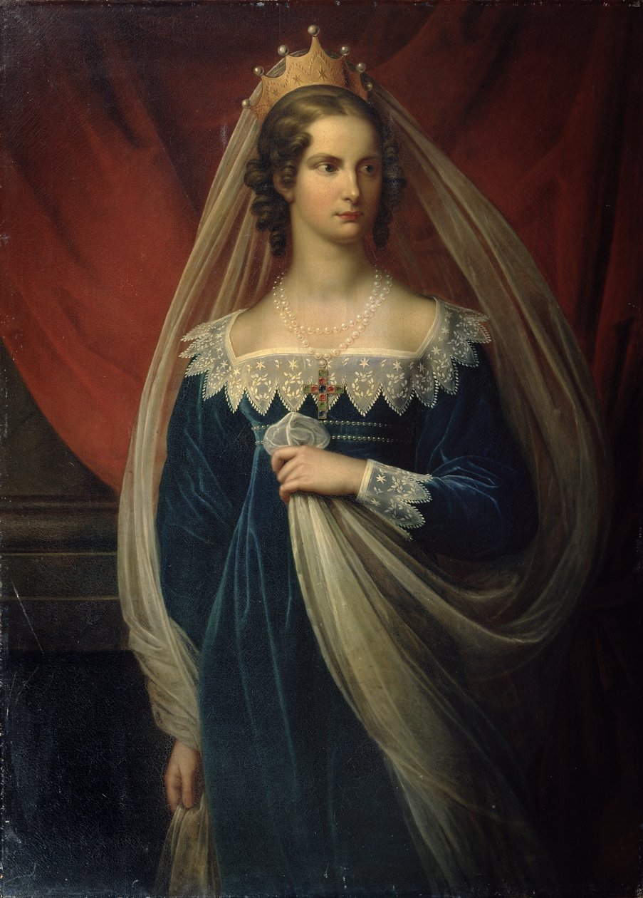 Portrét princezny Charlotte z Pruska, 1817 od Franz Gerhard von Kugelgen