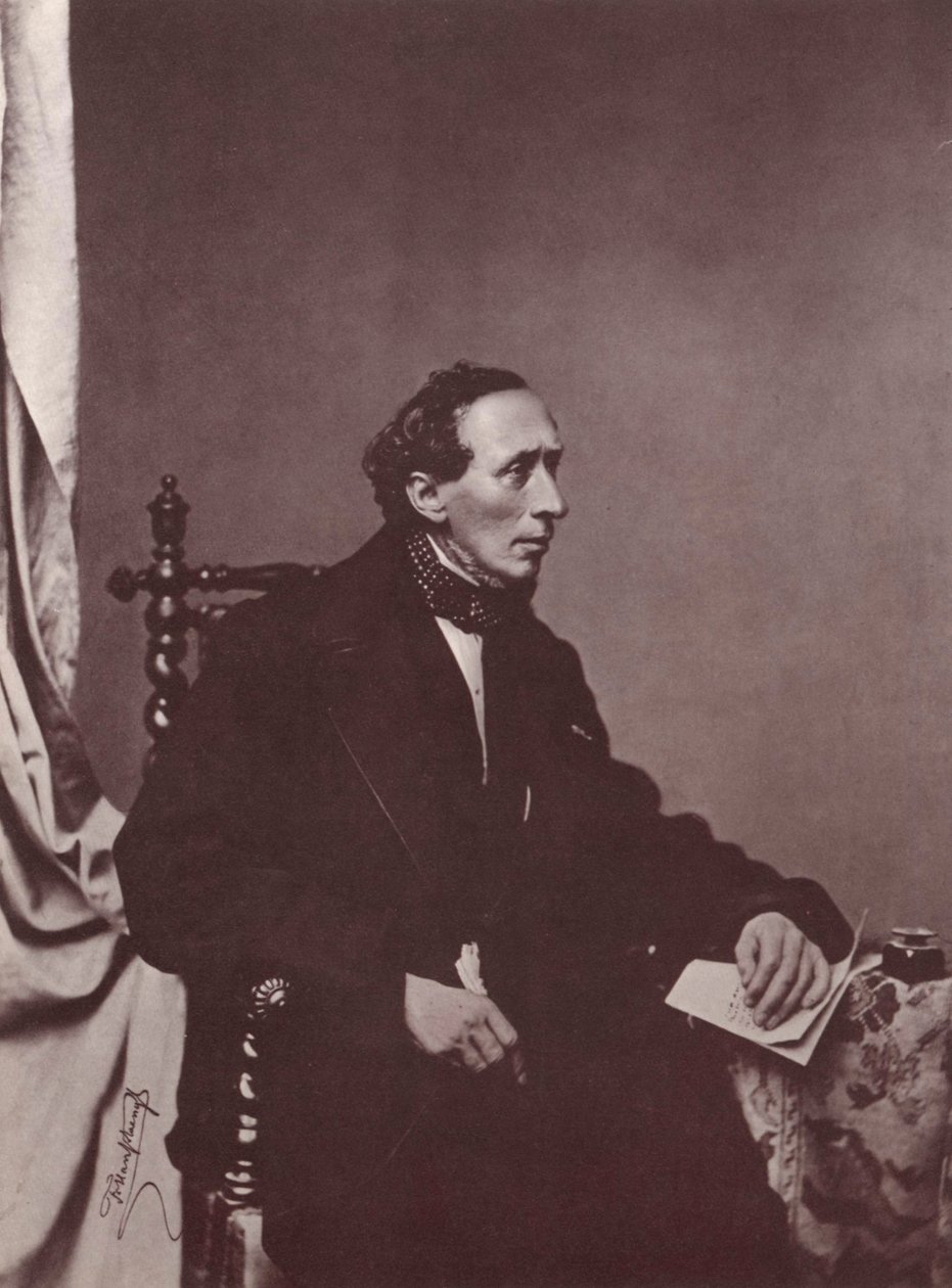 Hans Christian Andersen, dánský autor, 19. století od Franz Hanfstaengl