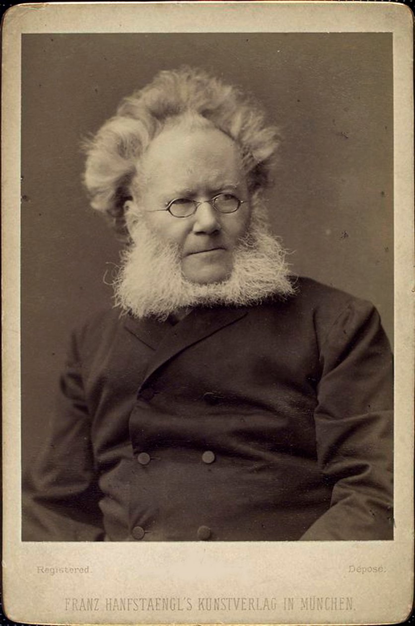 Henrik Ibsen, norský dramatik a básník, konec 19. nebo začátek 20. století. od Franz Hanfstaengl