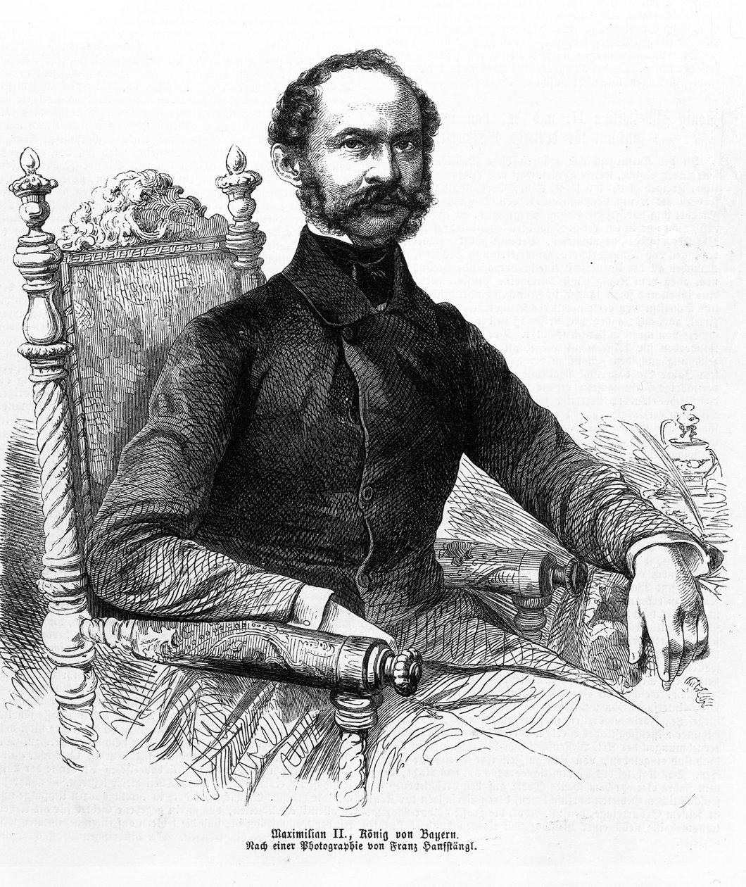 Maxmilián II. (1811-64), král bavorský od Franz Hanfstaengl