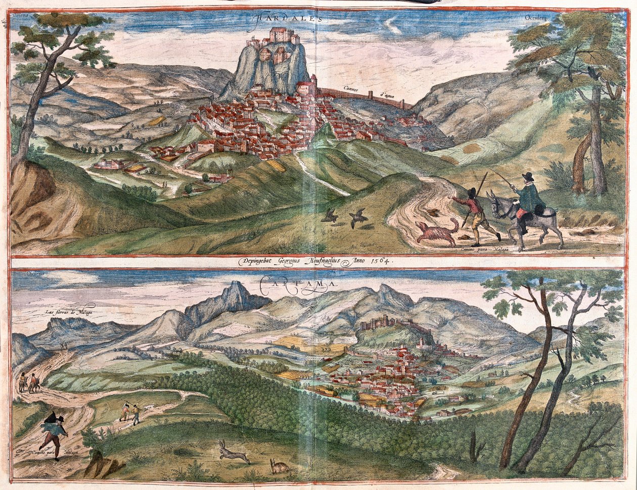 Ardales a Cartama, Španělsko (rytina od Franz Hogenberg