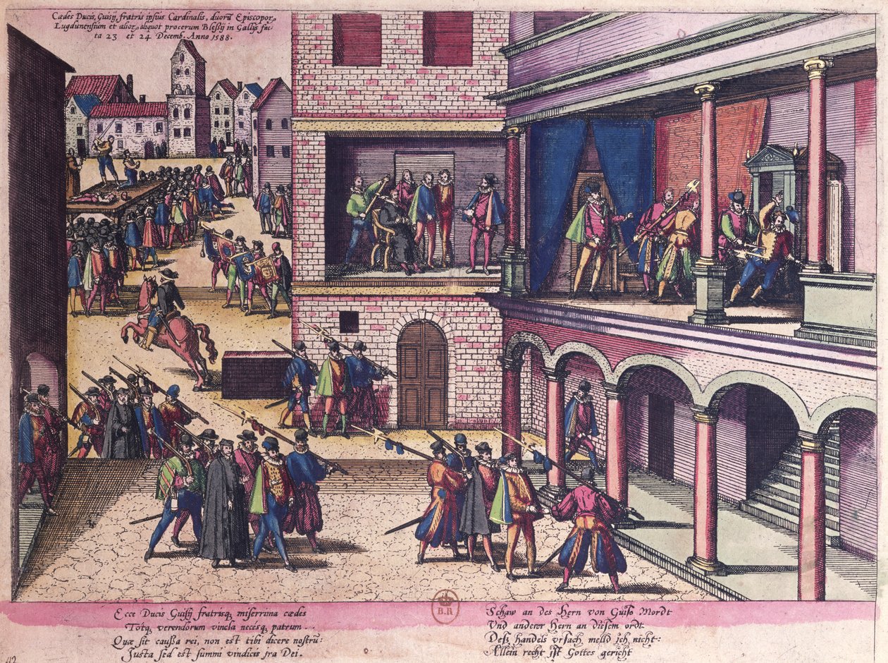 Atentát na vévodu Henriho z Guise (1549-88) od Franz Hogenberg