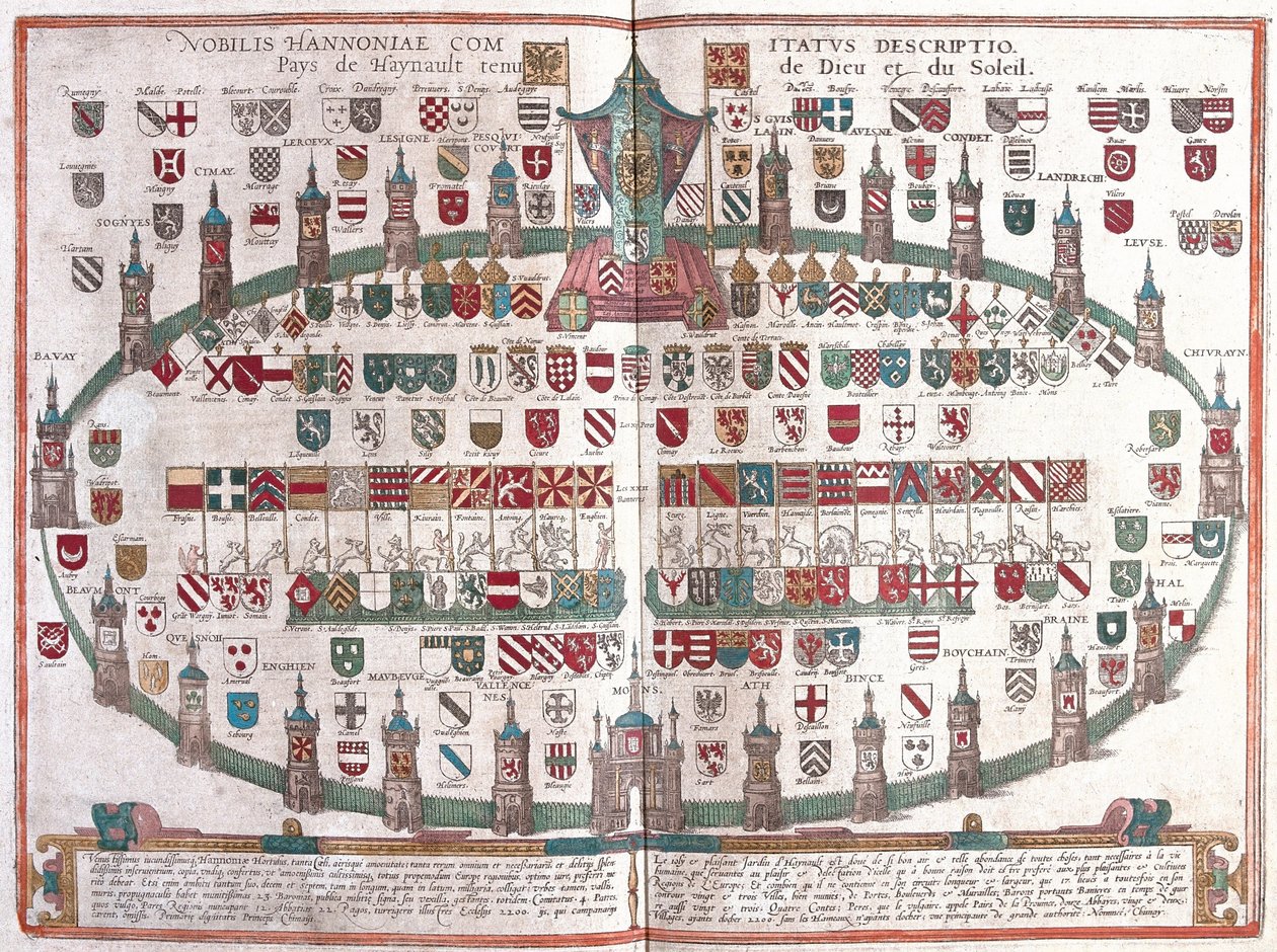 Provincie Hainaut, Belgie (rytina od Franz Hogenberg