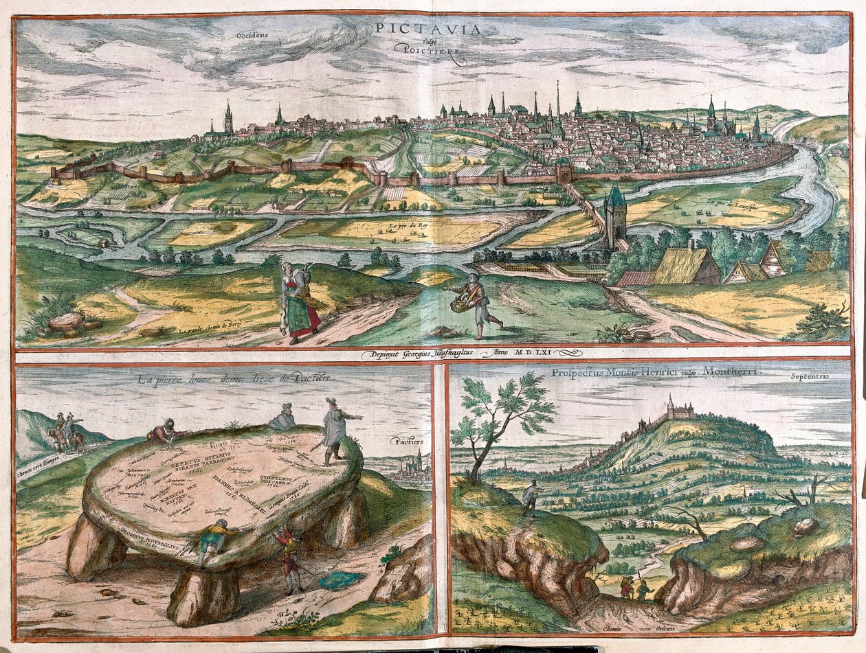 Montpellier, Tours a Poitiers, Francie od Franz Hogenberg