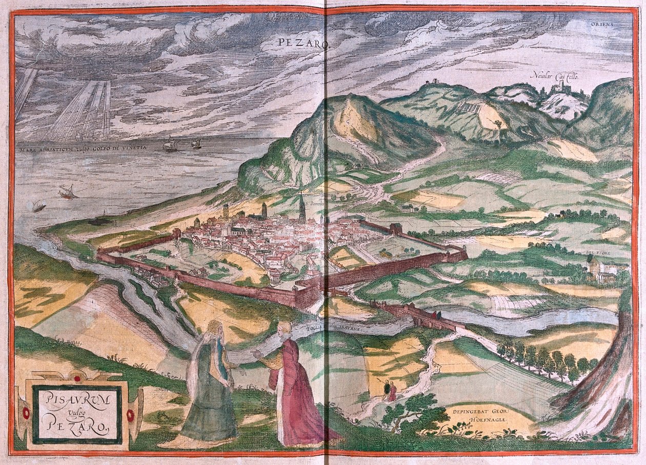 Pesaro, Itálie) (rytina od Franz Hogenberg