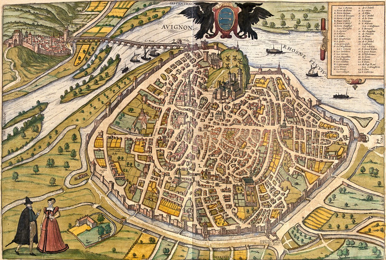 Plán Avignonu, Francie (lept od Franz Hogenberg