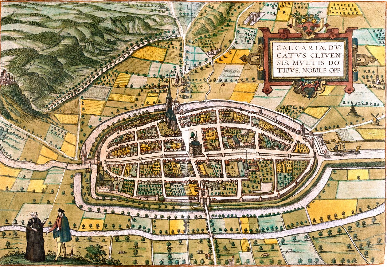 Plán Kalkaru (Calcaria), Německo (lept od Franz Hogenberg