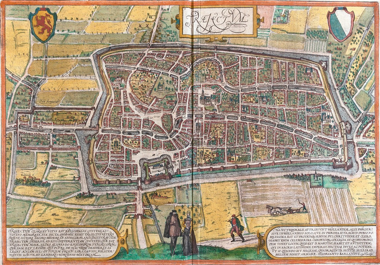 Plán Maastrichtu (Traiectum), Nizozemsko (lept od Franz Hogenberg