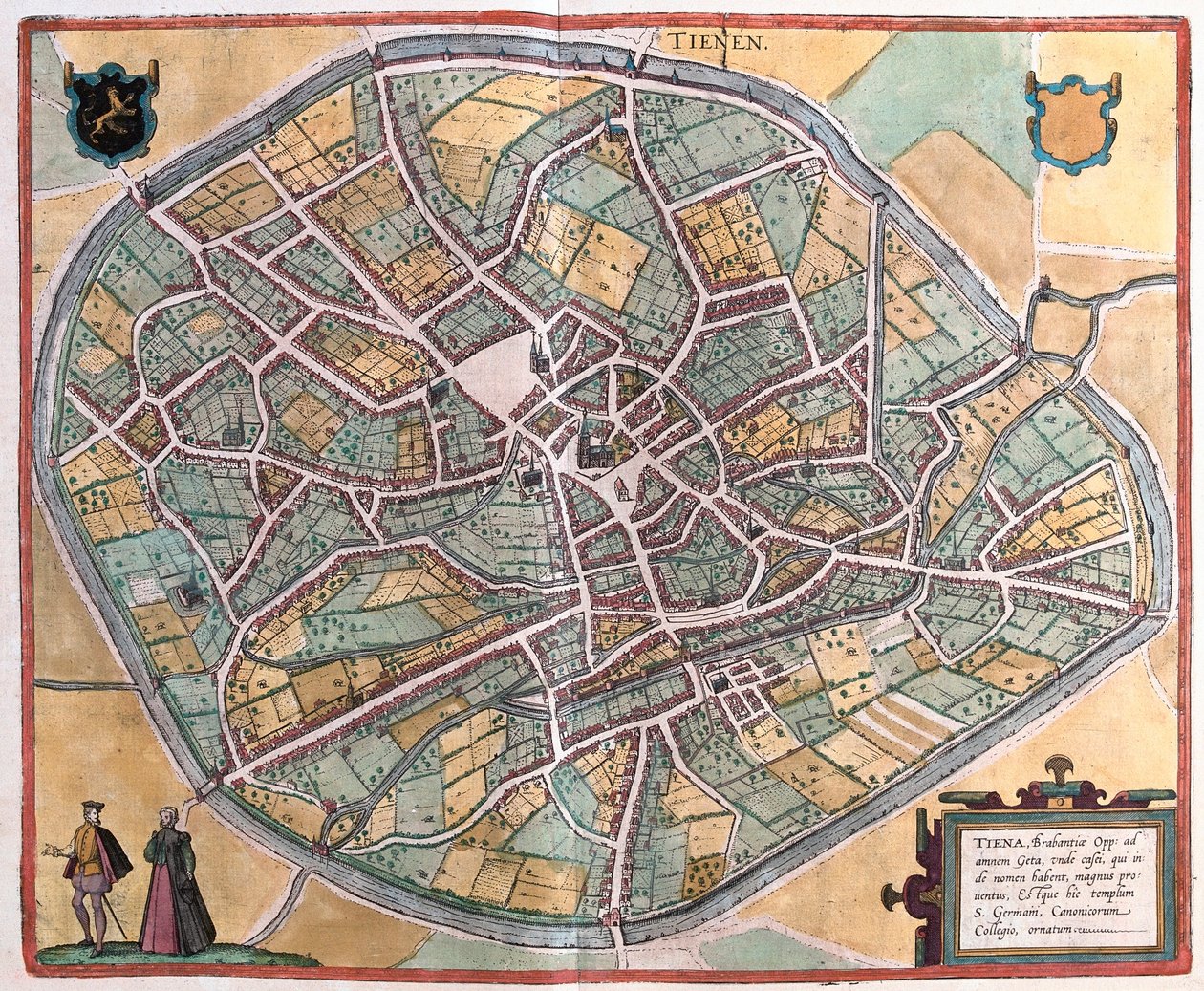 Tienen, Belgie (rytina od Franz Hogenberg
