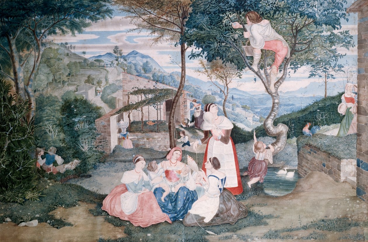Německy: Italienisches Landleben Italský venkovský život od Franz Horny