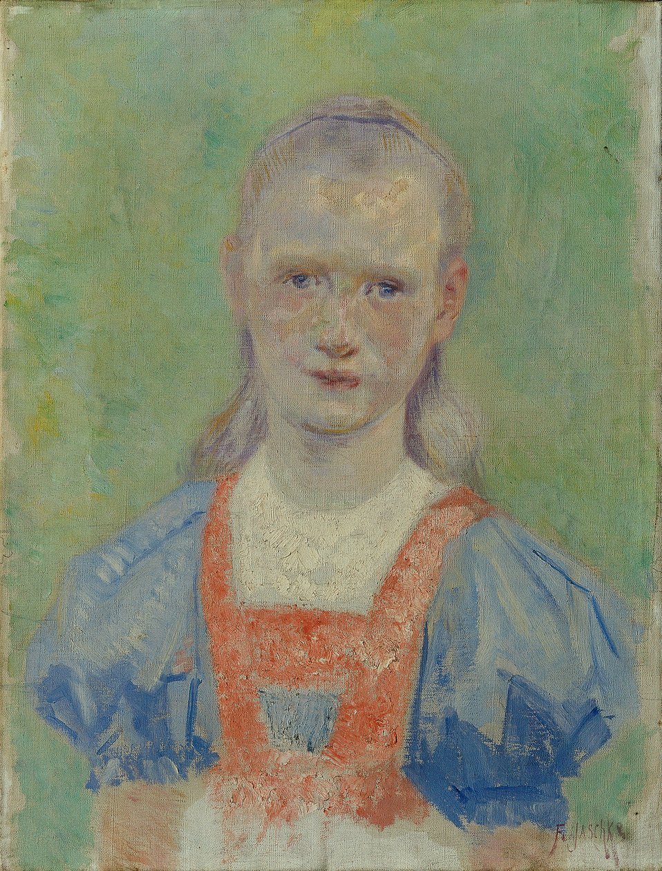 portrét dívky od Franz Jaschke