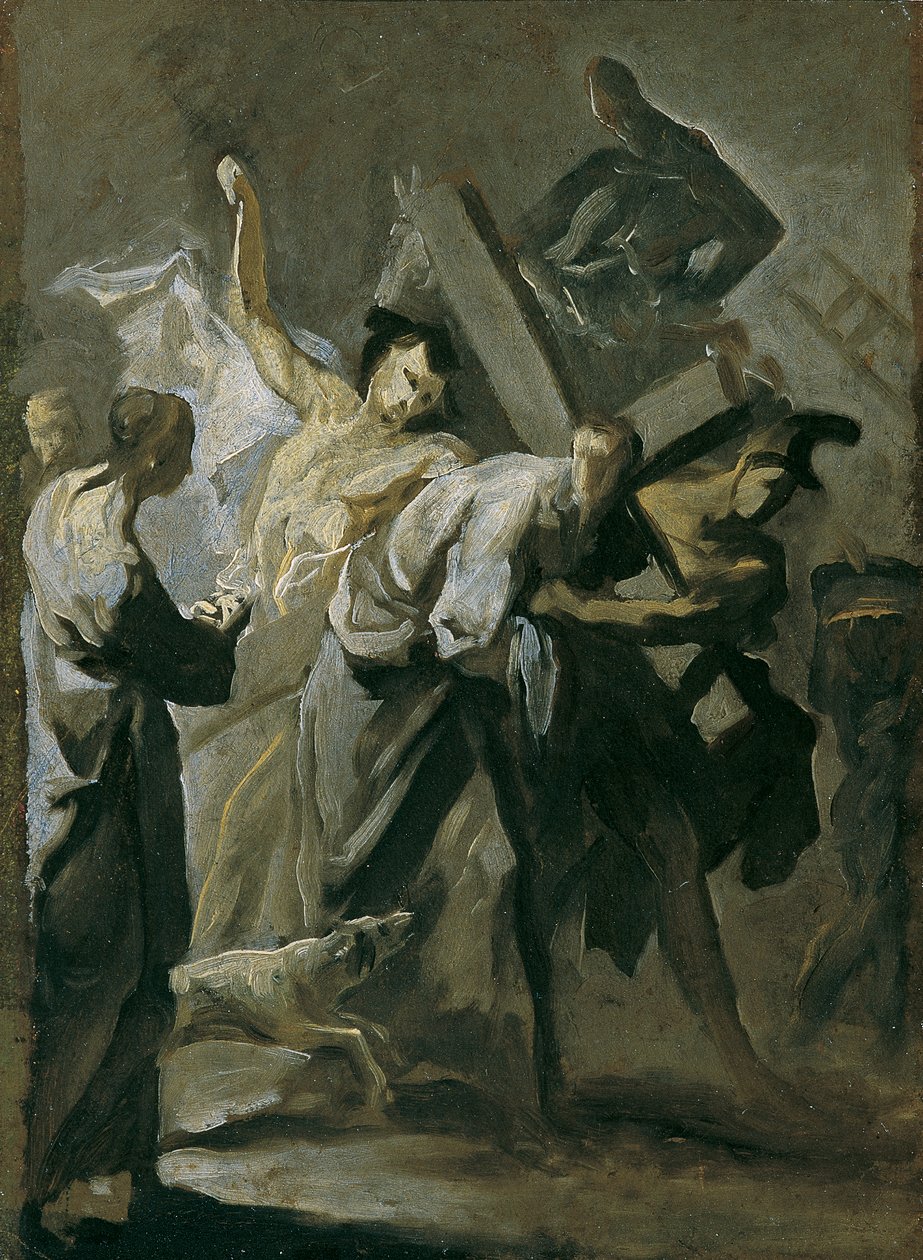 Kristus nese kříž od Franz Joseph Spiegler