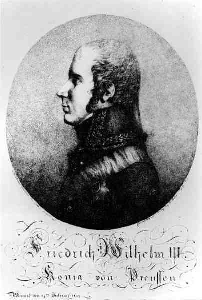 Portrét Fridricha Viléma III. (1770-1840), pruského krále, 24. července 1807 od Franz Joseph after Leopold