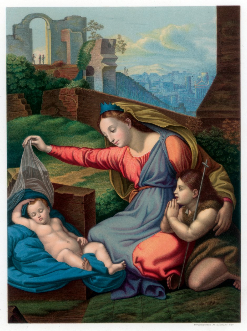 Madona z modrého diadému, 1510-1511 1870. od Franz Kellerhoven