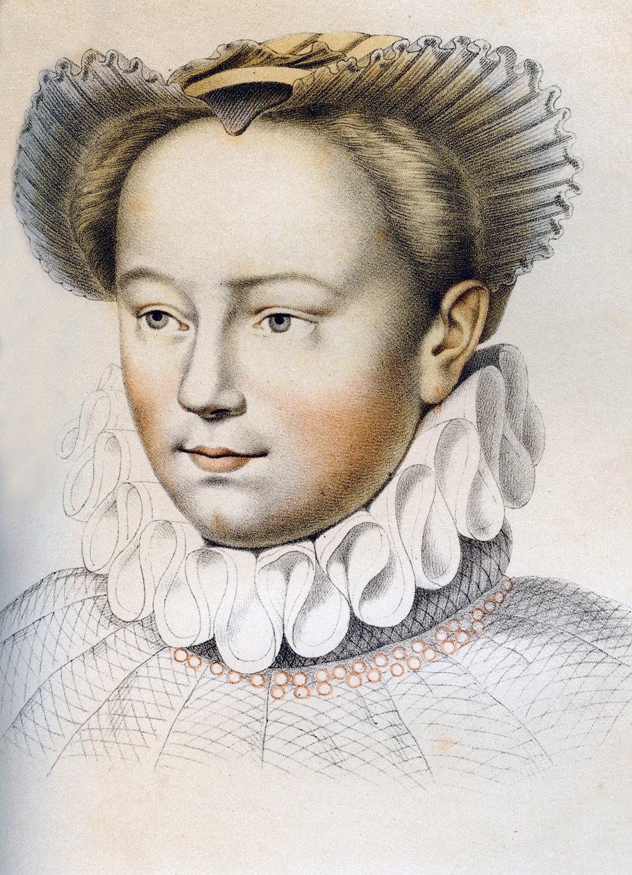 Marguerite de Valois 1553-1615, královna choť Jindřicha IV z Francie, 16. století 1849. od Franz Kellerhoven