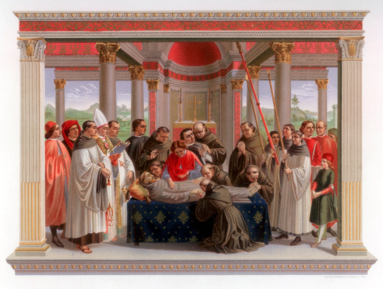 Obsequies svatého Františka, 1482-1485 1870 od Franz Kellerhoven