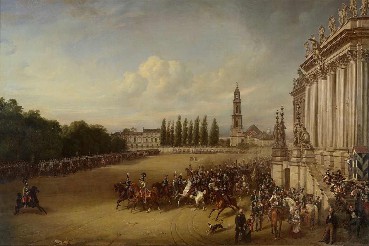 Přehlídka v Postupimi v roce 1817 od Franz Krüger