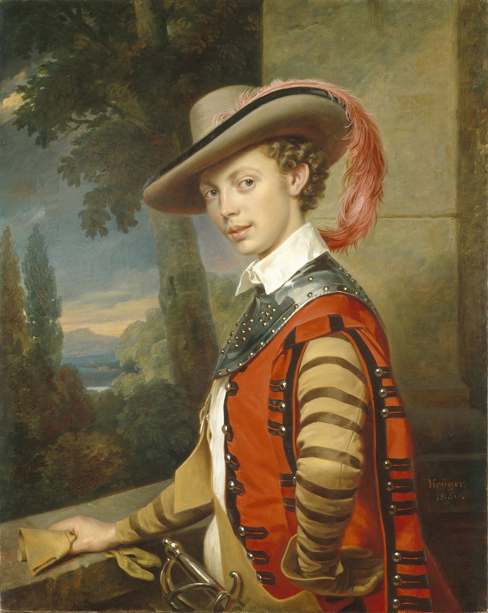 Portrét prince Nikolaje Saltykova v maškarních šatech, 1850 od Franz Krüger