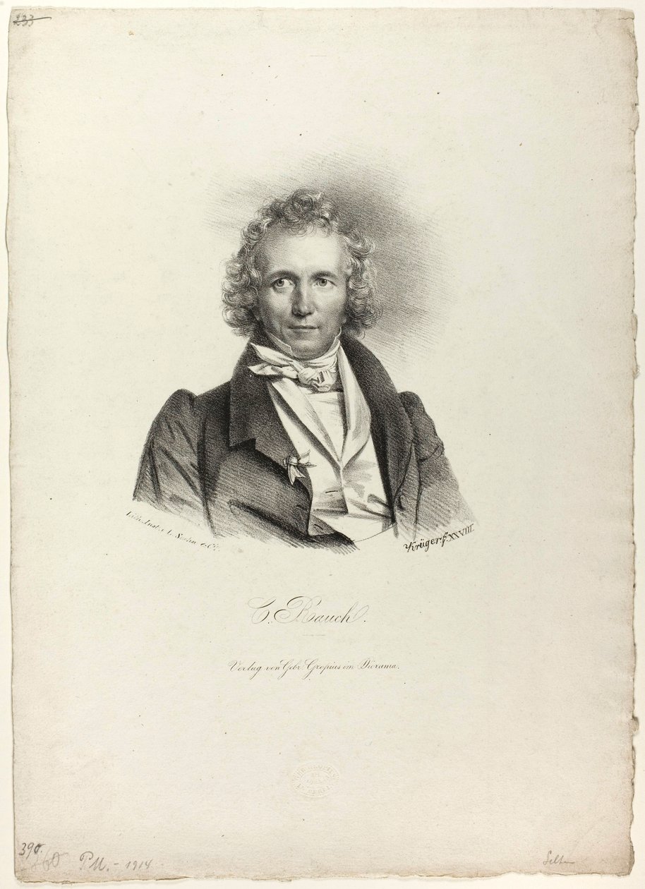 Portrét sochaře Raucha od Franz Krüger