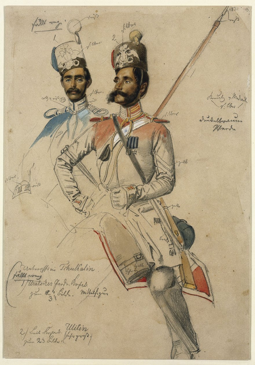 Uralský gardový kozák od Franz Krüger