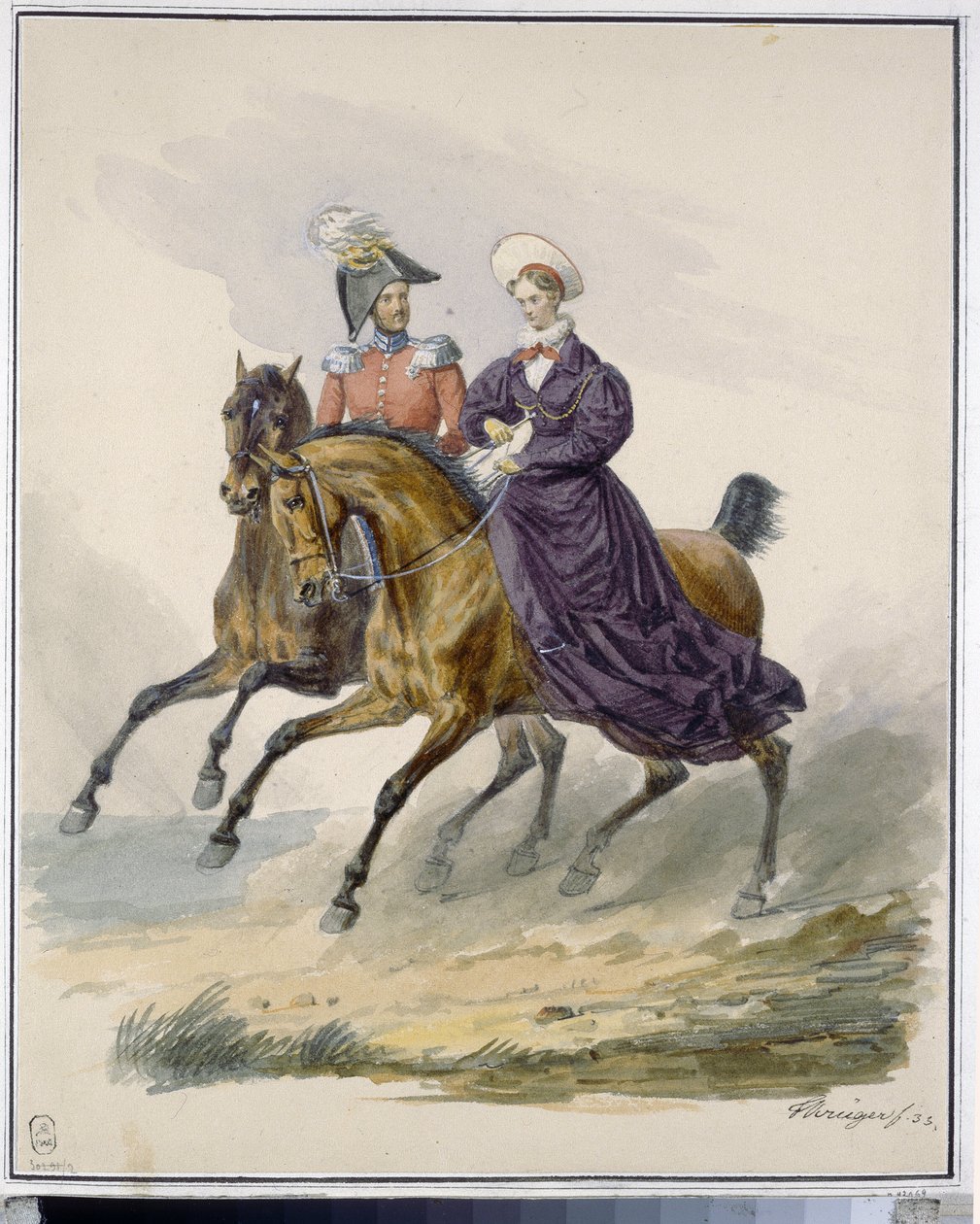Císař Nicholas I (1796-1855) a carevna Alexandra Fedorovna (rozená Charlotte Pruská od Franz Krüger