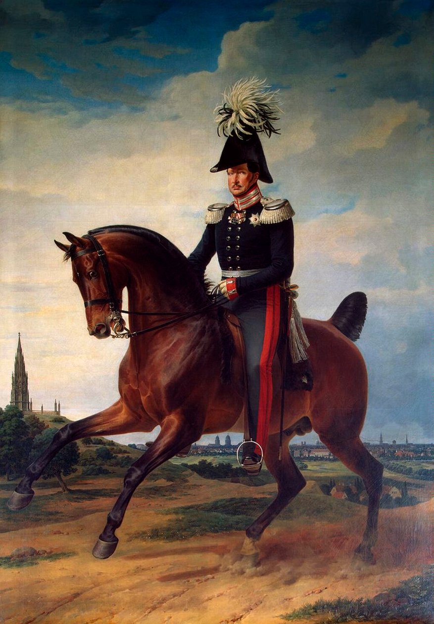 „Jezdecký portrét Fridricha Viléma III Pruského“, 1797-1840, 1831. od Franz Kruguer
