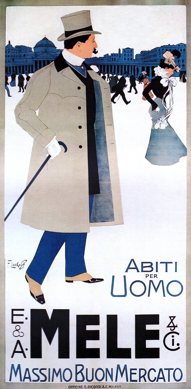 Muži jsou vidět na náměstí v Mele Fashion od Franz Laskoff