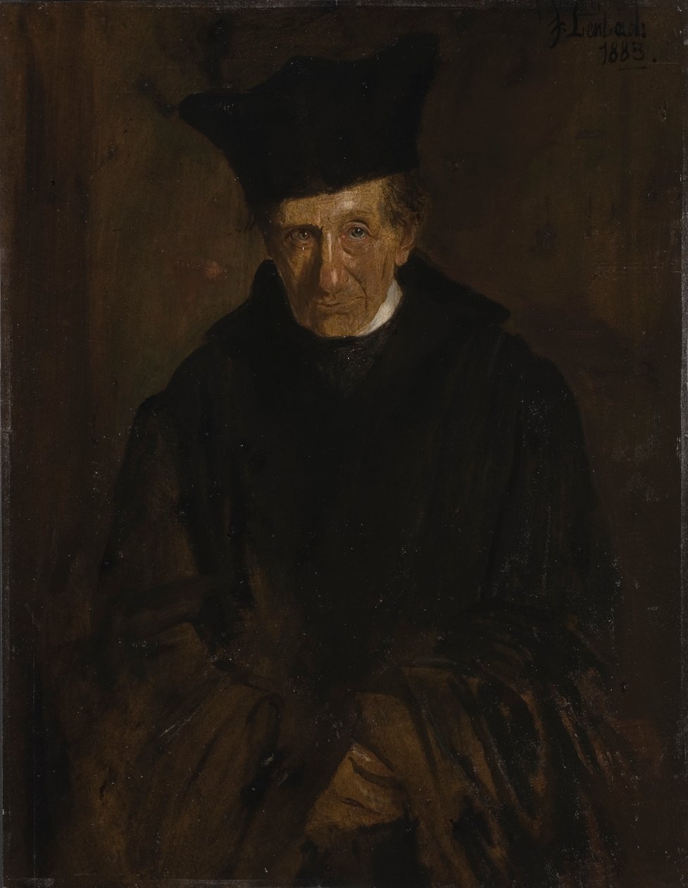 Portrét Ignaze von Dollingera 1799-1890, 1883. od Franz von Lenbach