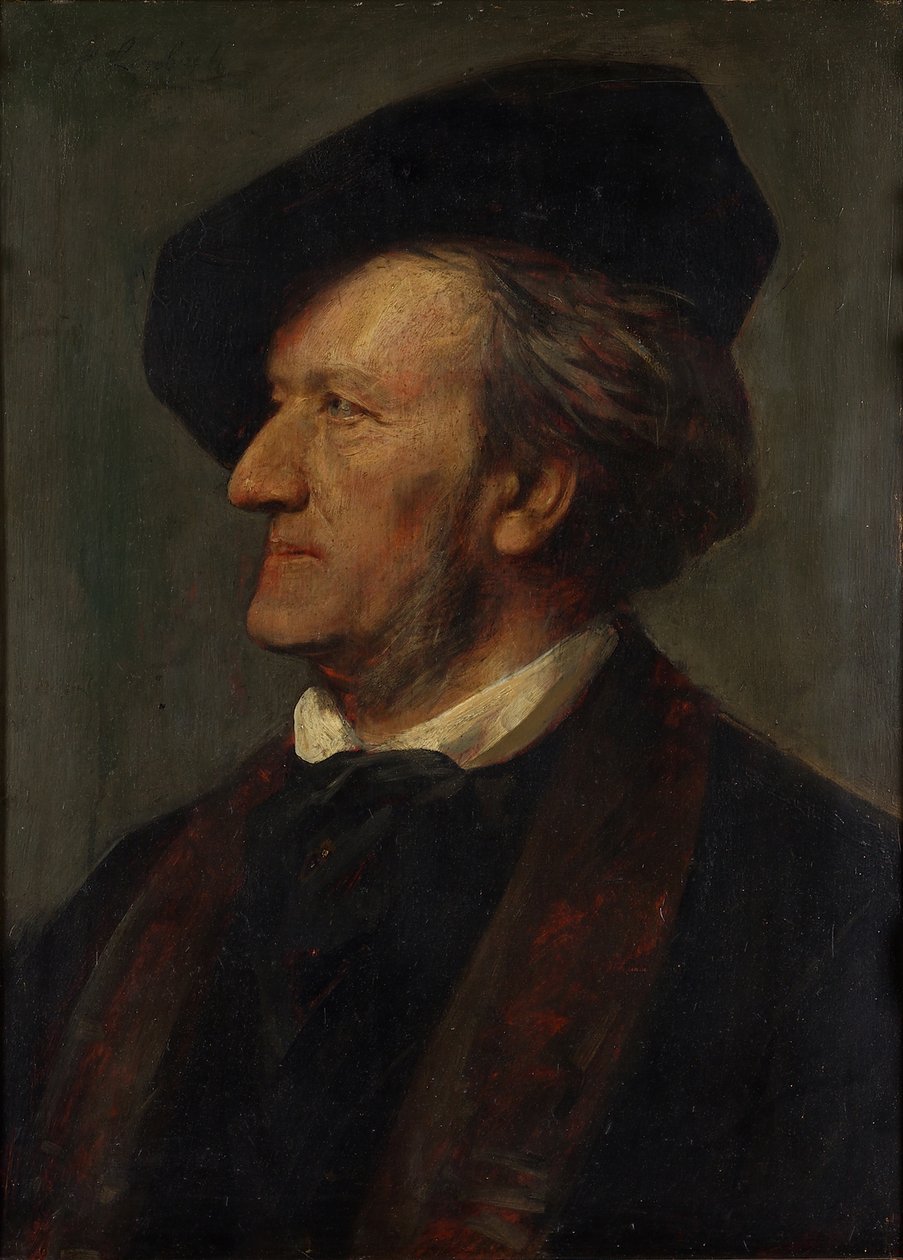 Portrét skladatele Richarda Wagnera 1813-1883 od Franz von Lenbach