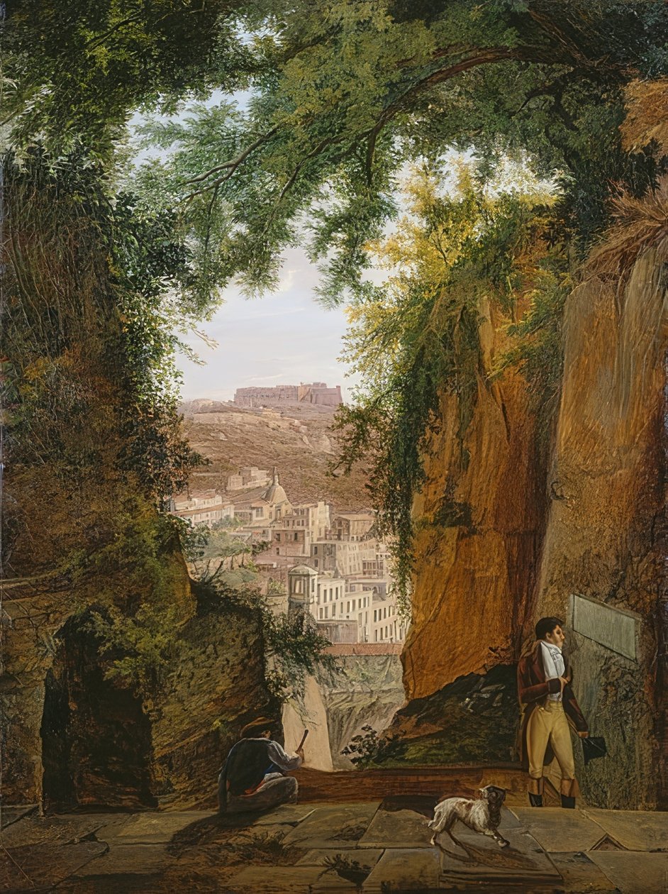 Pohled z hrobky Virgila nad městem Neapol od Franz Ludwig Catel
