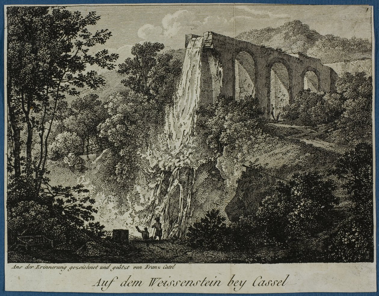 Pohled na Weissenstein u Casselu od Franz Ludwig Catel