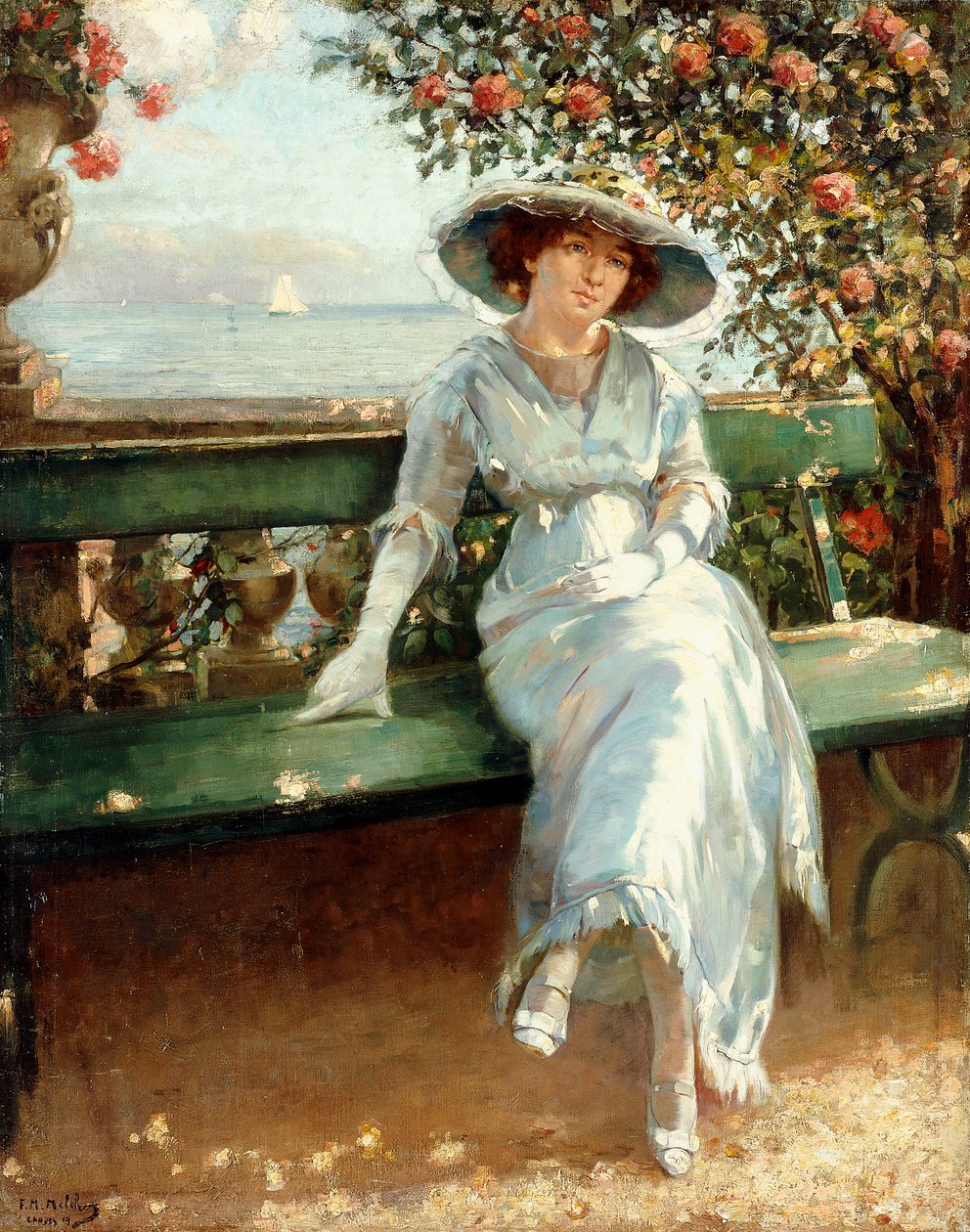 Odpoledne u moře, Cannes od Franz M. Melchers