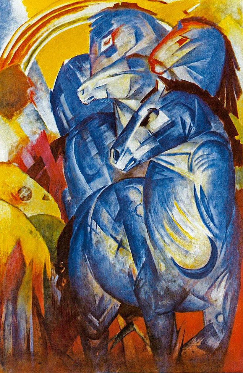 Věž modrých koní, 1913 od Franz Marc