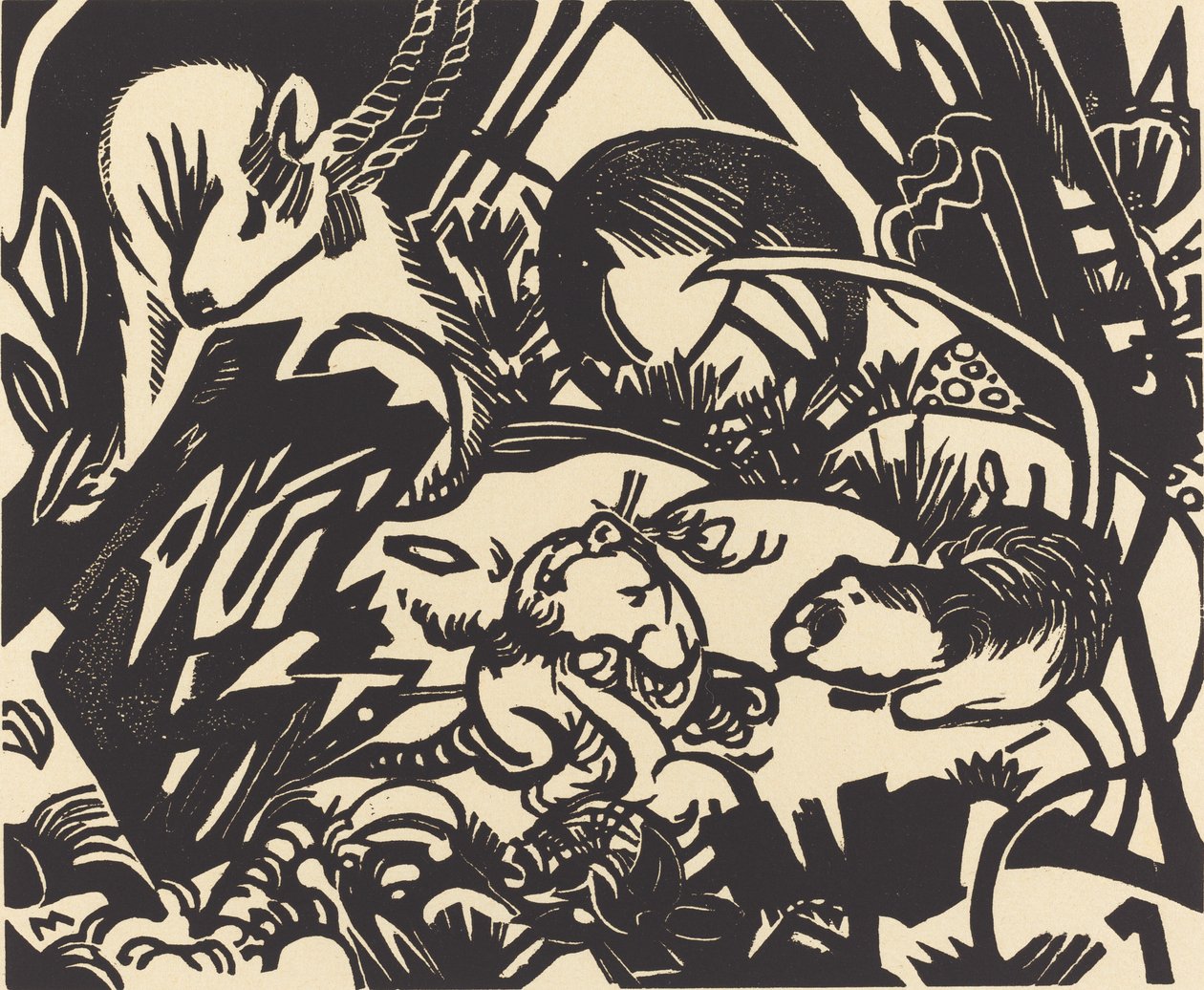 Legenda o zvířatech, 1912. od Franz Marc