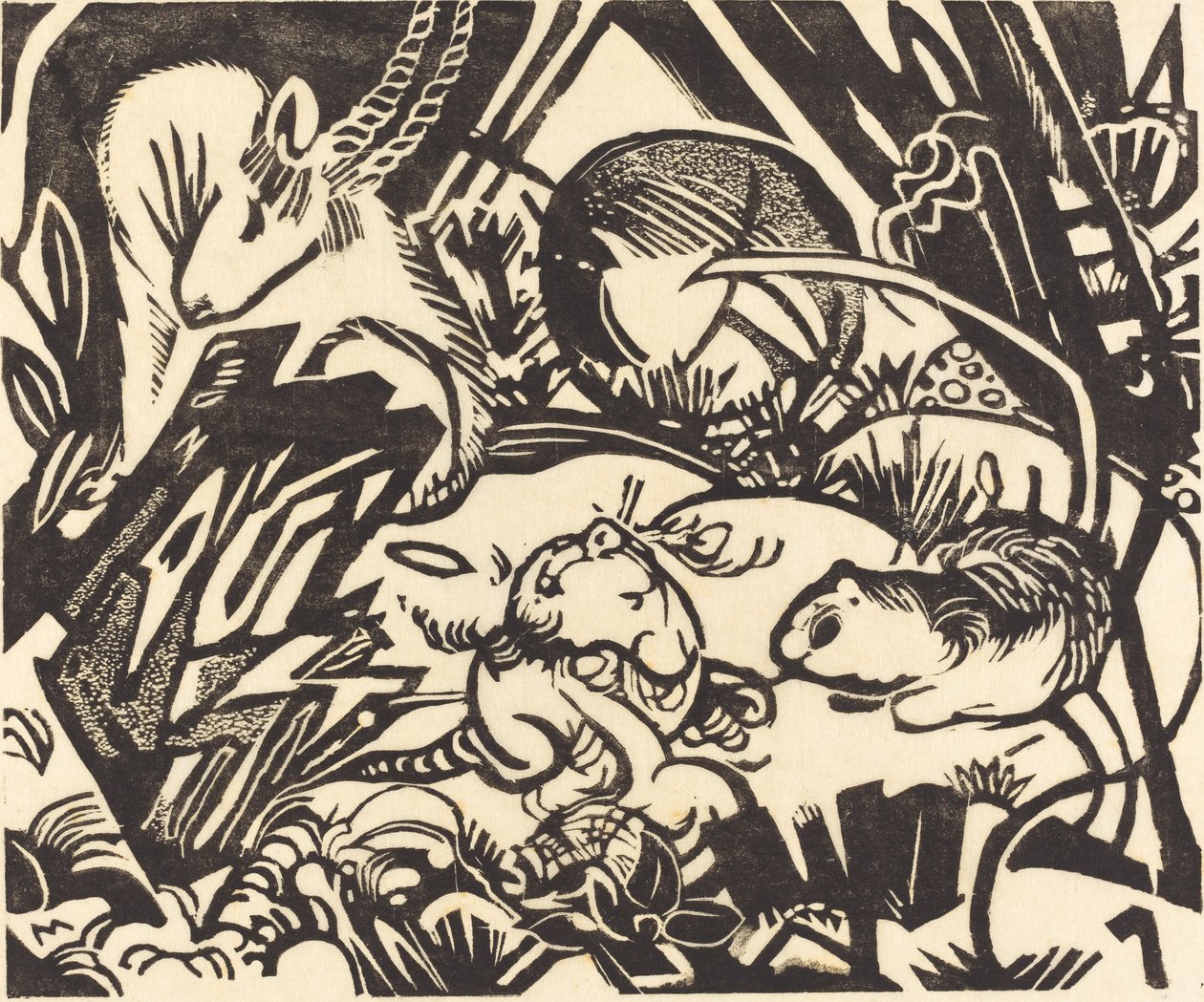 Legenda o zvířatech, 1912. od Franz Marc