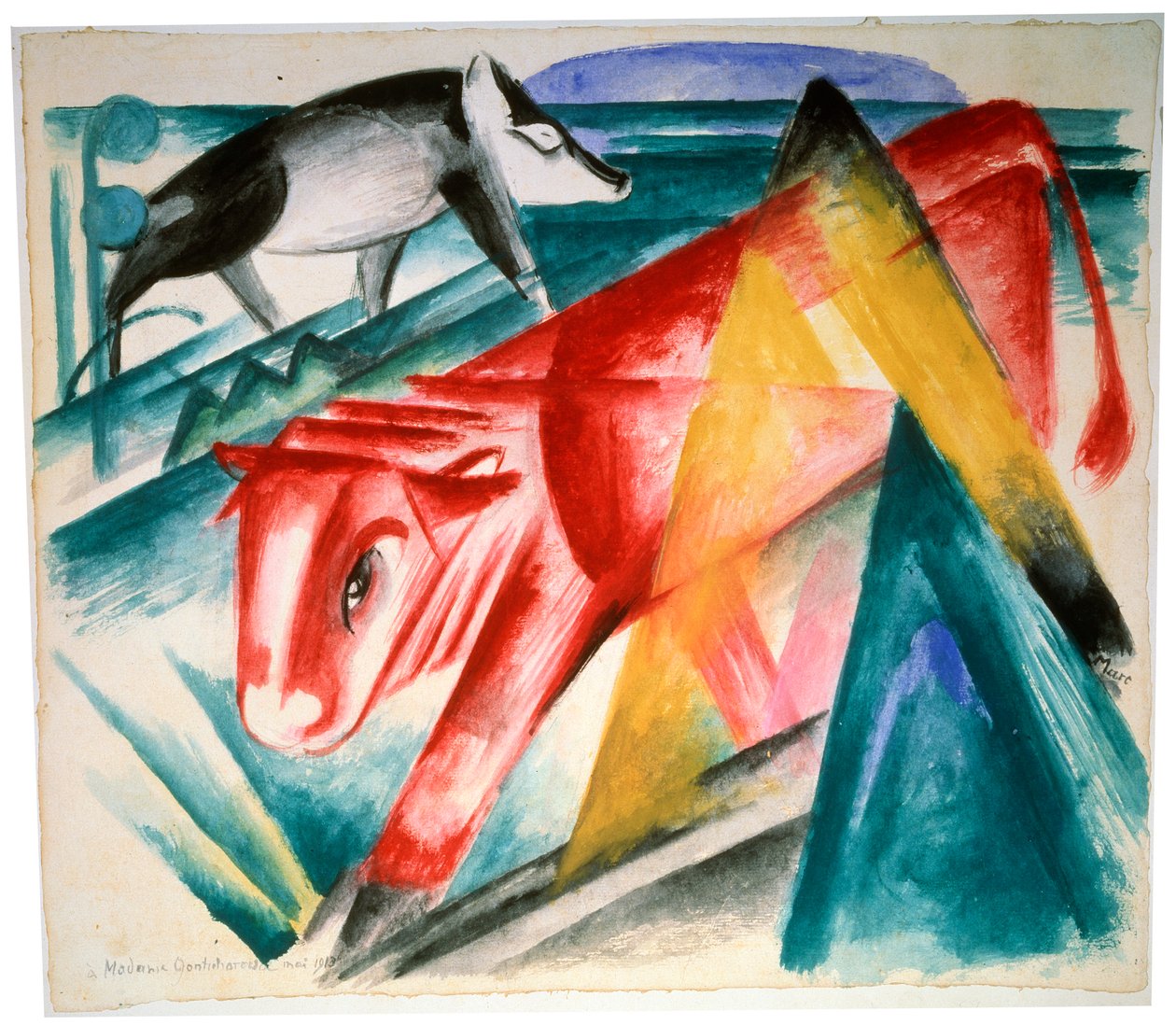 Zvířata, 1912-1913. od Franz Marc