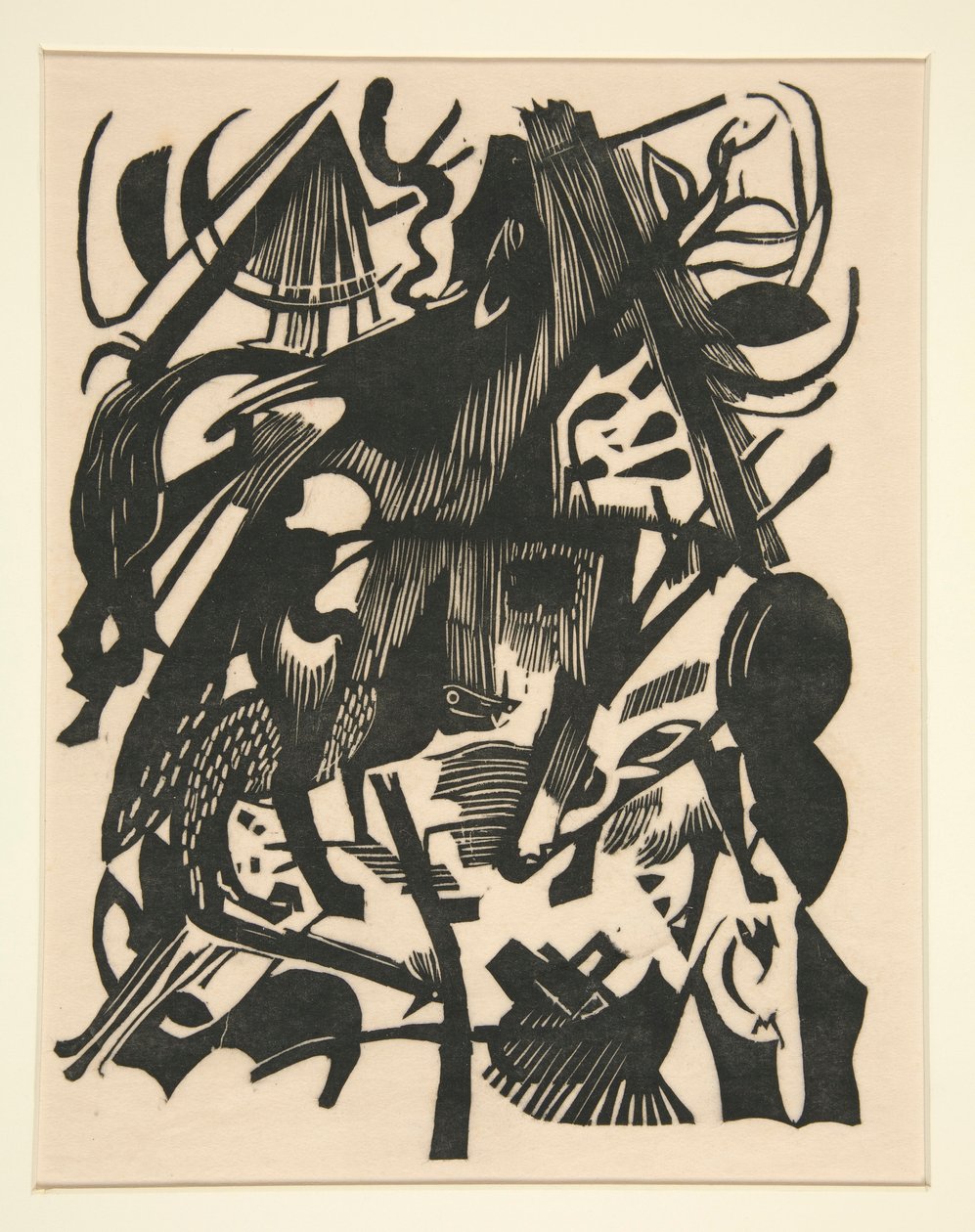 Zrození vlků. od Franz Marc