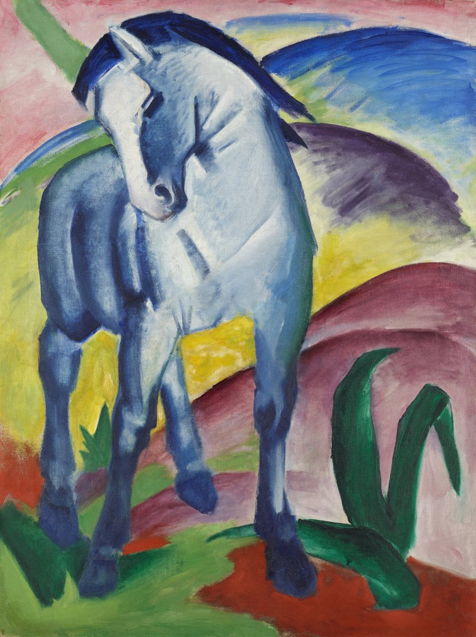 Modrý kůň I od Franz Marc