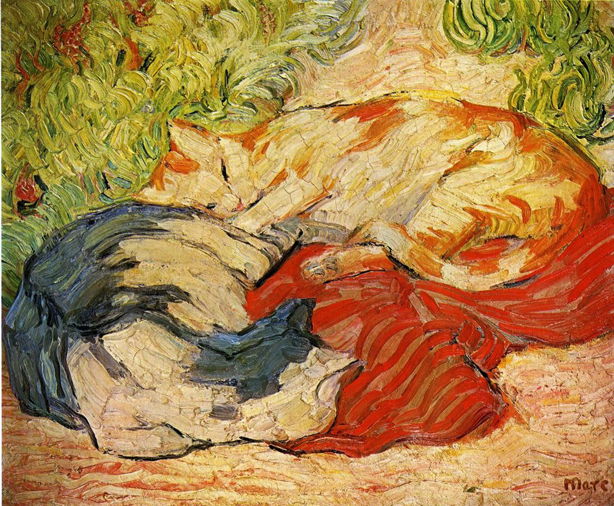 Kočky od Franz Marc
