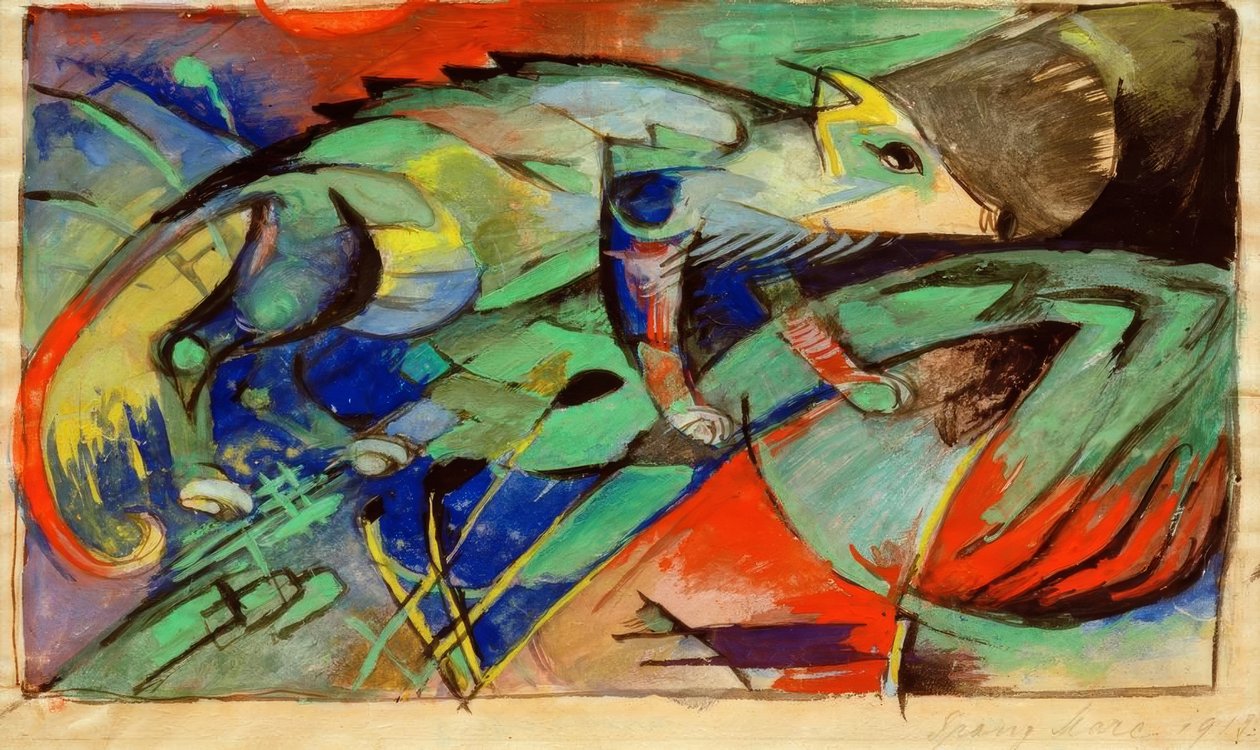 chameleón od Franz Marc