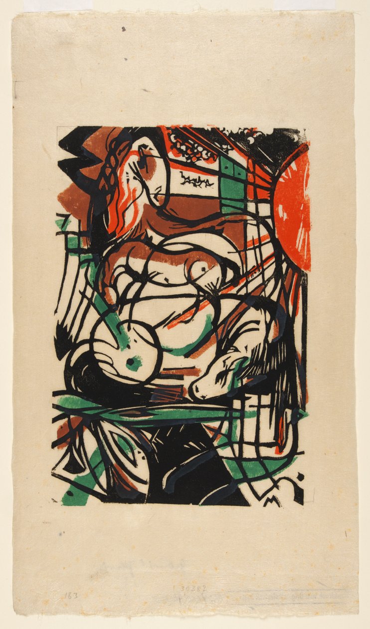 Erschaffung der Pferde od Franz Marc