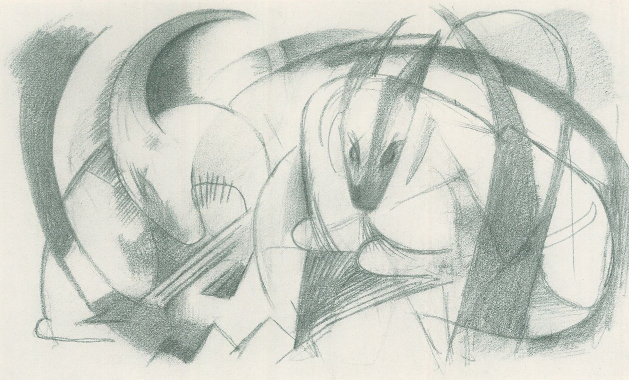 Franz Marc - Skicák z terénu - List 13 od Franz Marc