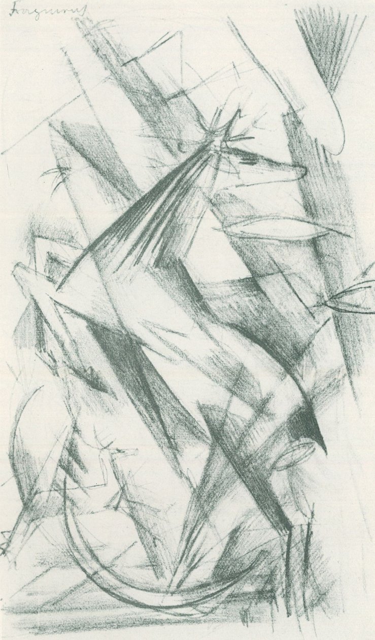 Franz Marc - Skicák z terénu - List 22 od Franz Marc